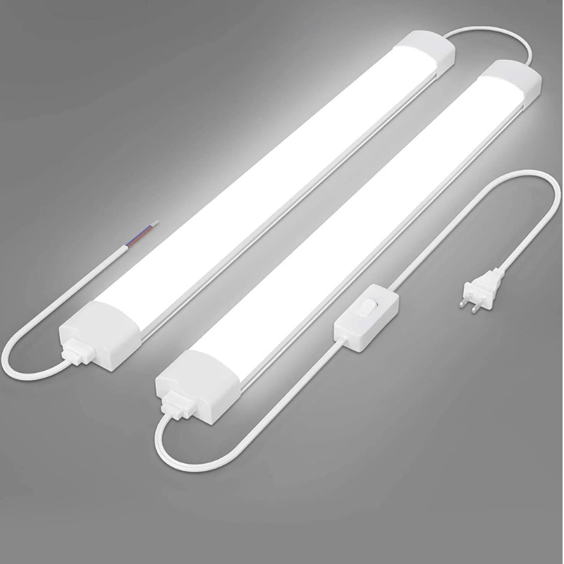 Powerful - 4ft Waterproof Triproof LED Linear Lights for Industrial and Commercial Spaces - Linkable - Hyperdealss