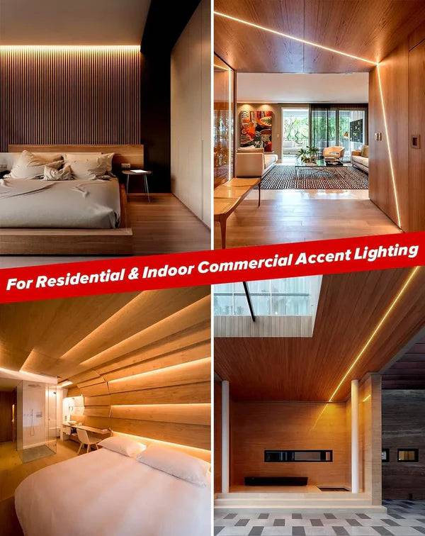110-120V Warm White(2800K) COB LED Neon Rope(10mmX4.5mm)-Peel and Stick Tape Light, IP65 Splash Proof, Cuttable, dimmable, can hardwire - Hyperdealss