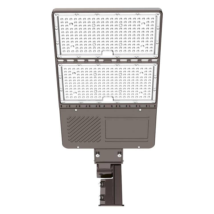 400W LED Parking Lot Light, 5000K 56,879LM, ETL Listed, IP65 Waterproof, Built-in Photocell, Slip Fitter Mount, 277-480V Outdoor Parking Lot & Area Lighting - Hyperdealss