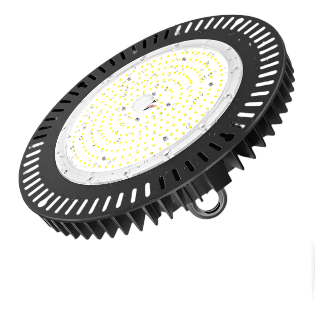 LED UFO High Bay Light, 150W, CCT 5000K, 21,000 Lumens, 100-277 VAC - Hyperdealss