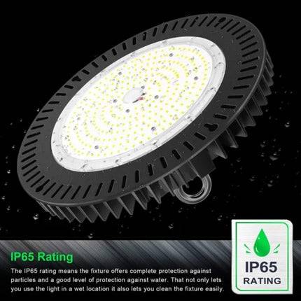 LED UFO High Bay Light, 200W, CCT 5000K, 30000 Lumens, 100-277 VAC - Hyperdealss