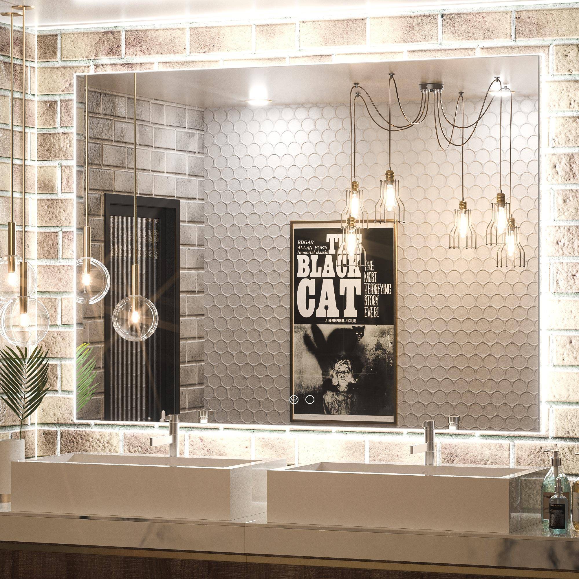6000K Backlit LED Bathroom Mirror, Shatterproof, IP54, Anti-Fog - Hyperdealss