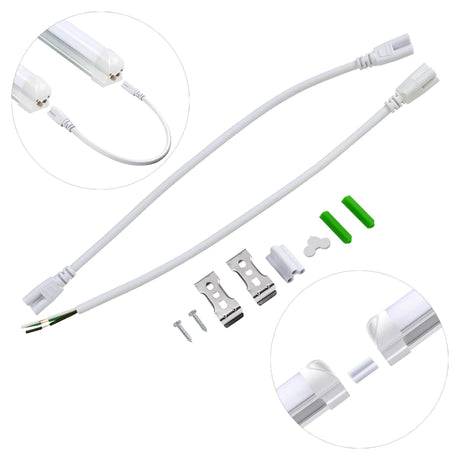 LED Shop Light - Linkable(Frosted Lens), 8FT, 60W, CCT 5000K, 7800 Lumens - Hyperdealss