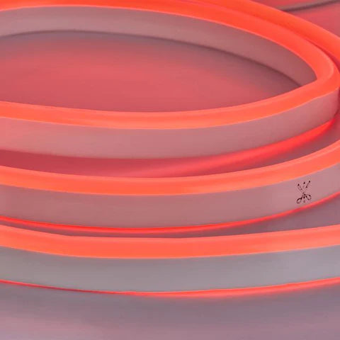 LED Flexible Neon Rope Light - 164 Watt - Red - 120V - 50 Feet - Includes Clips Connectors & AC Powered KIT - IP67 - ETL Listed - Hyperdealss