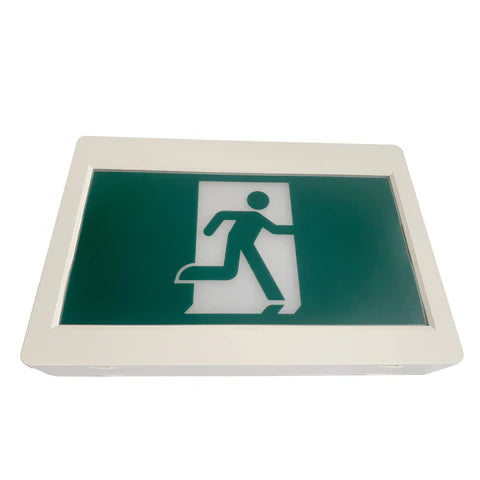 LED Running Man Safety Exit Sign – 3.5W – 6000-7000K – Green – 120-347V – 3.6V 2000mAh Ni-Cd Battery – Single & Double Face – UL Listed - Hyperdealss