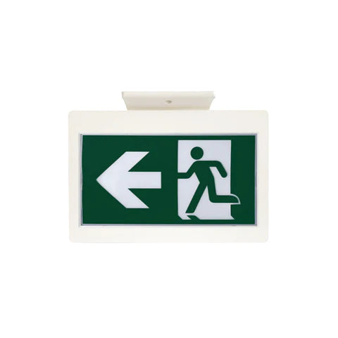 LED Running Man Safety Exit Sign – 3.5W – 6000-7000K – Green – 120-347V – 3.6V 2000mAh Ni-Cd Battery – Single & Double Face – UL Listed - Hyperdealss