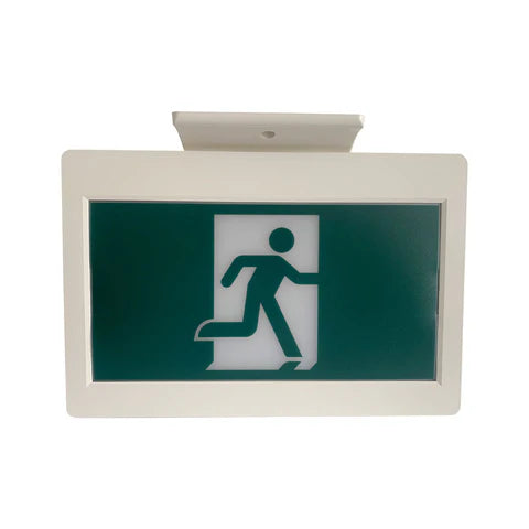 LED Running Man Safety Exit Sign – 3.5W – 6000-7000K – Green – 120-347V – 3.6V 2000mAh Ni-Cd Battery – Single & Double Face – UL Listed - Hyperdealss