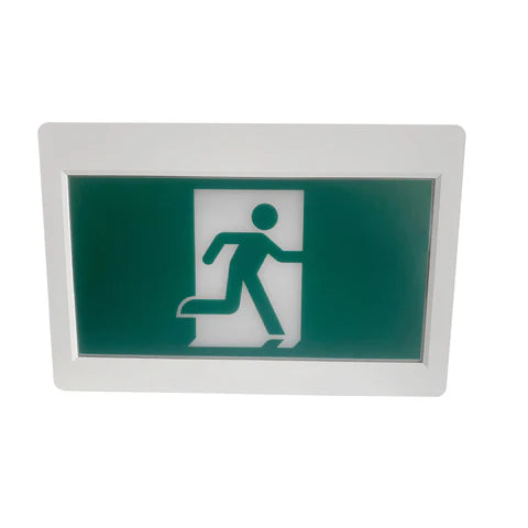 LED Running Man Safety Exit Sign – 3.5W – 6000-7000K – Green – 120-347V – 3.6V 2000mAh Ni-Cd Battery – Single & Double Face – UL Listed - Hyperdealss