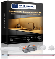 24V Under Cabinet Led Strip Connector Wire Kit