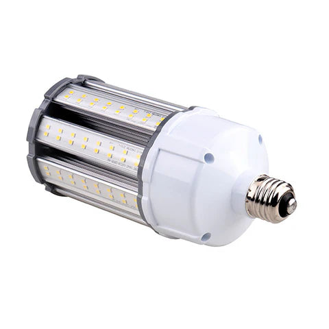 LED Corn Bulb, 18W/27W/36W Adjustable Watts, 4,524 Lumens, 5000K Daylight, E26 Base, 100-277 VAC - Hyperdealss