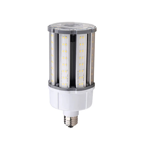 LED Corn Bulb, 18W/27W/36W Adjustable Watts, 4,524 Lumens, 5000K Daylight, E26 Base, 100-277 VAC - Hyperdealss