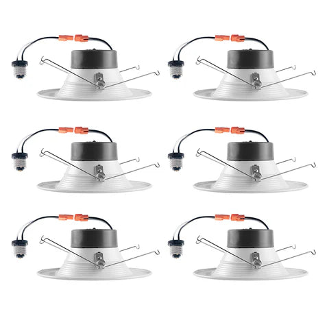 LED Recessed Downlight 6-inch, 15W, 1000 Lumens, 3K/4K/2700K/5000K Adjustable CCT, 120 VAC, Dimmable, ETL & Energy Star Listed - Hyperdealss