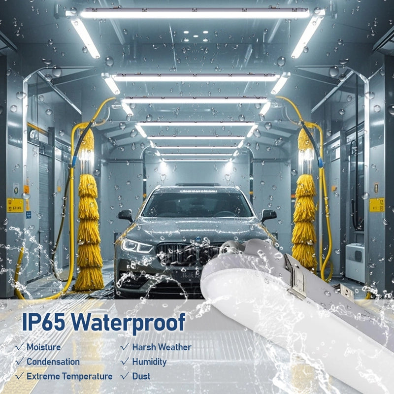 4FT LED Vapor Tight Light - 25W/30W/35W/40W/50W - Waterproof - Energy-Efficient & High Lumen Output - Hyperdealss