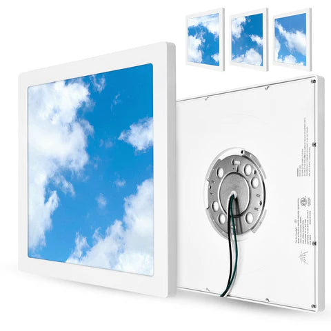 LED Recessed Downlight, 12" Square, 24W, 1200 Lumens, 5000K CCT, 120 VAC, ETL Listed - Hyperdealss