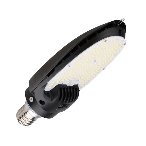 High-Lumen LED Flat Head Corn Bulb - 75W/95W/115W Adjustable - 12824 Lumens - 5700K Daylight - E39/EX39 Base - 100-277V - IP64 Waterproof - UL & DLC Listed - Black Housing - Hyperdealss