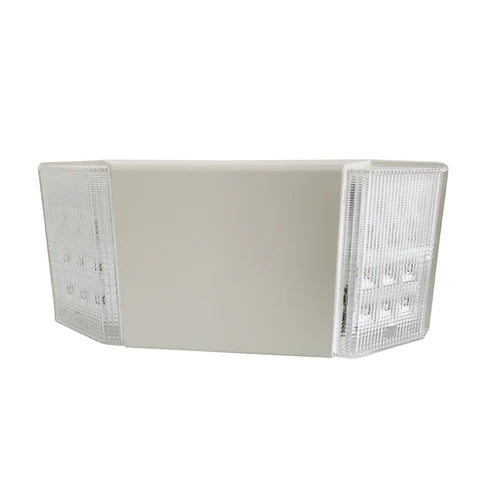 Dual Head LED Emergency Light – 3.6W - 200 Lumens - 6000K Daylight - 120-277V - Double-Sided - UL Listed - 3.6V Ni-MH Battery – White - Hyperdealss