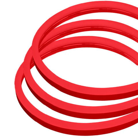LED Neon Rope Light – 50FT Roll - 144W - 24V DC - Red - UL Listed - Hyperdealss