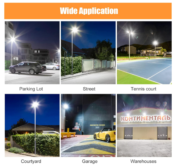 300W LED Flood Light, 36,000LM Super Bright Outdoor Security Light, 5000K Daylight, ETL Listed, Waterproof, 100-277V Commercial Area Lighting for Garage, Yard, Parking Lot - Hyperdealss