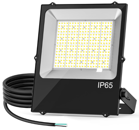 300W LED Flood Light, 36,000LM Super Bright Outdoor Security Light, 5000K Daylight, ETL Listed, Waterproof, 100-277V Commercial Area Lighting for Garage, Yard, Parking Lot - Hyperdealss