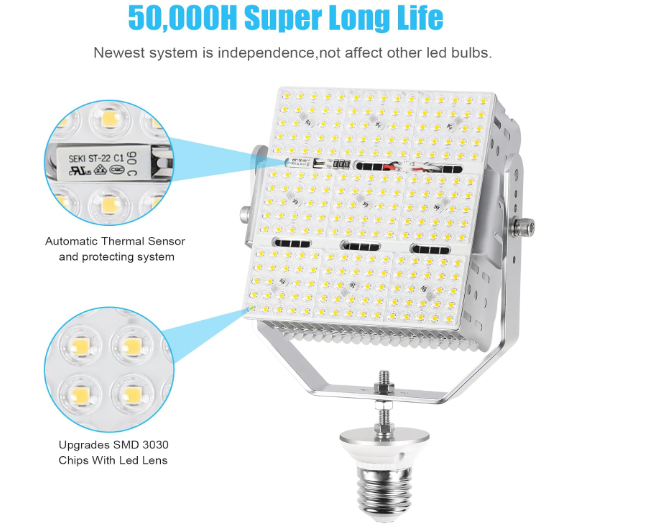 240W LED Pole Light Retrofit Kit with Lens – E39 Mogul Base, 100-277V, 5000K, 34,800LM - Hyperdealss