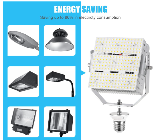 240W LED Pole Light Retrofit Kit with Lens – E39 Mogul Base, 100-277V, 5000K, 34,800LM - Hyperdealss