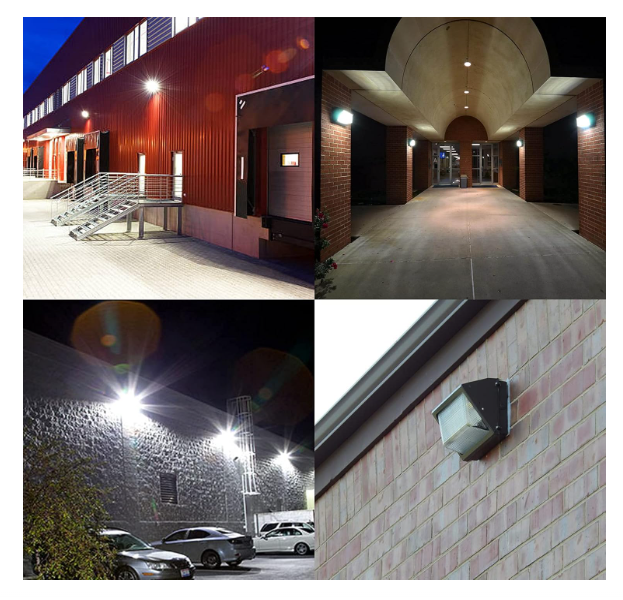 150W LED Wall Pack Light with Dusk-to-Dawn Photocell, 19,500LM, 5000K Daylight, AC100-277V, 900W HPS/HID Equivalent, Waterproof Commercial Security Light for Warehouses & Garages, ETL Listed - Hyperdealss