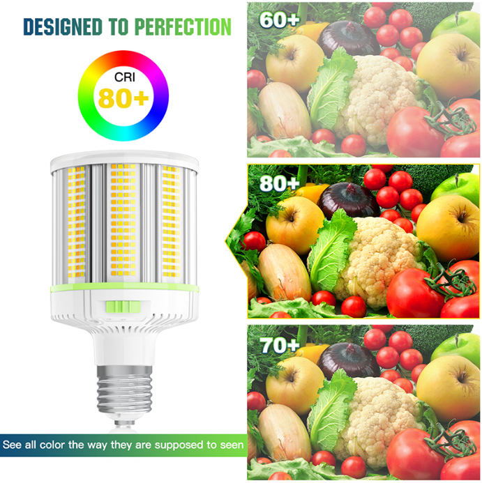 LED Corn Bulb, 120W, 16800 Lumens, 5000K, E39 Base, 100-277 VAC - Hyperdealss